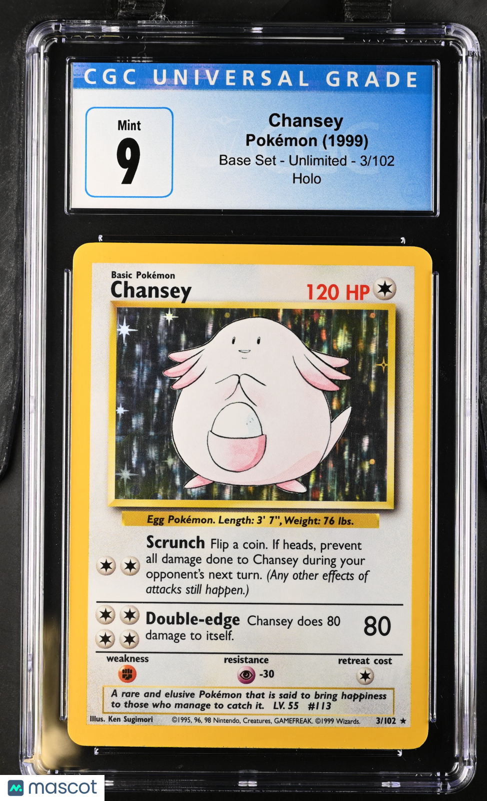 1999 Base Set Chansey CGC 9