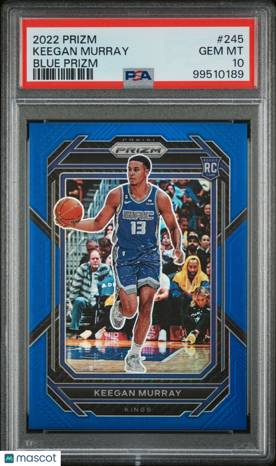 2022 Panini Prizm Keegan Murray Blue Prizm PSA 10