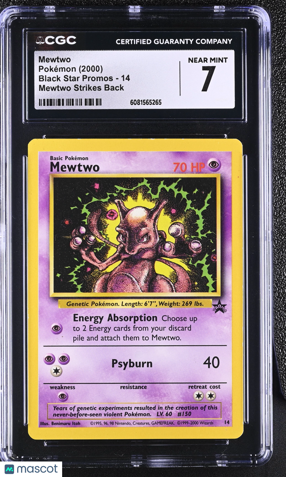 2000 Black Star Promos Mewtwo CGC 7