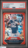 2015 Panini Prizm Tom Brady Red Prizm PSA 10