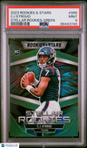 2023 Panini Rookies & Stars Stellar Rookies Cj Stroud Green PSA 9