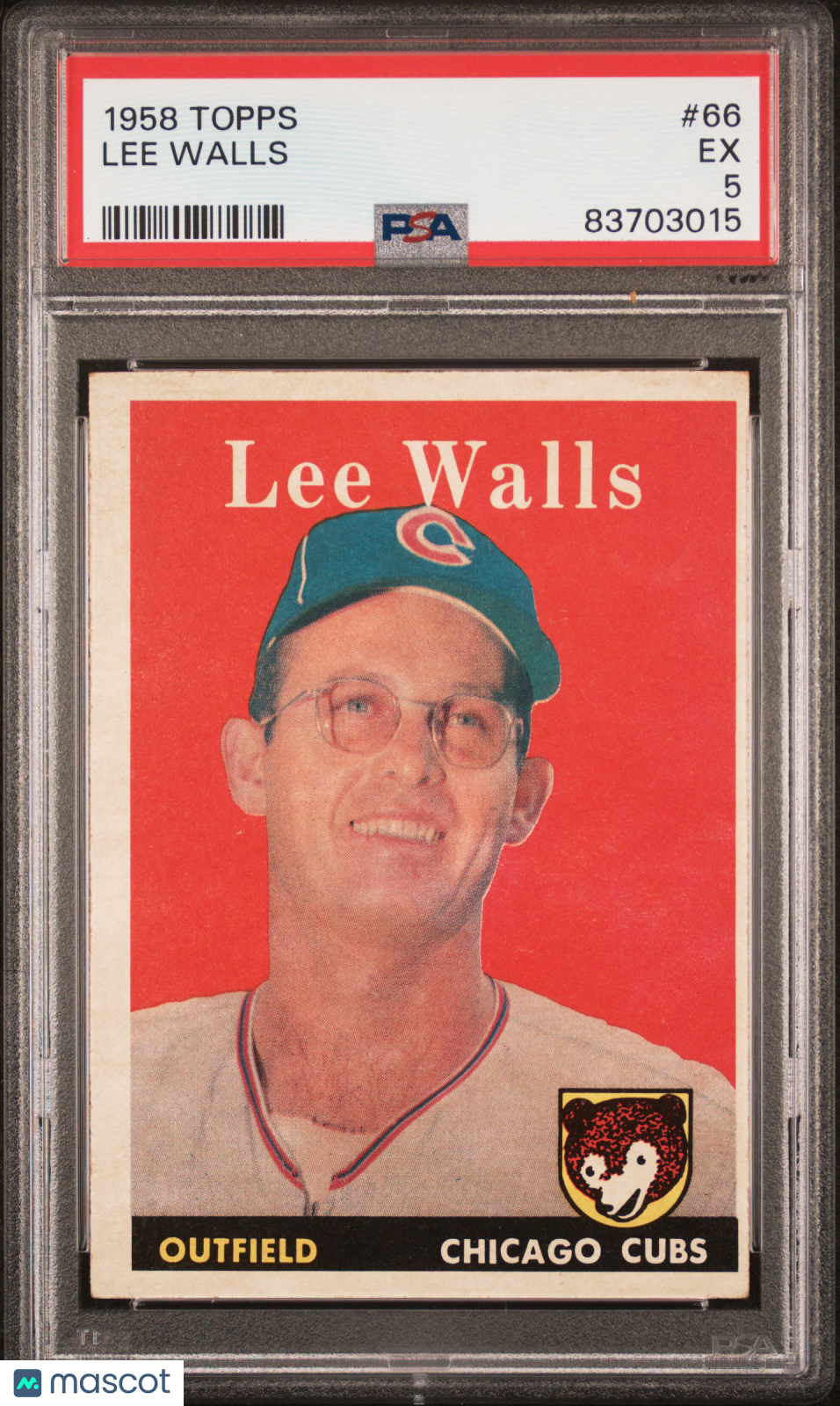 1958 Topps Lee Walls PSA 5