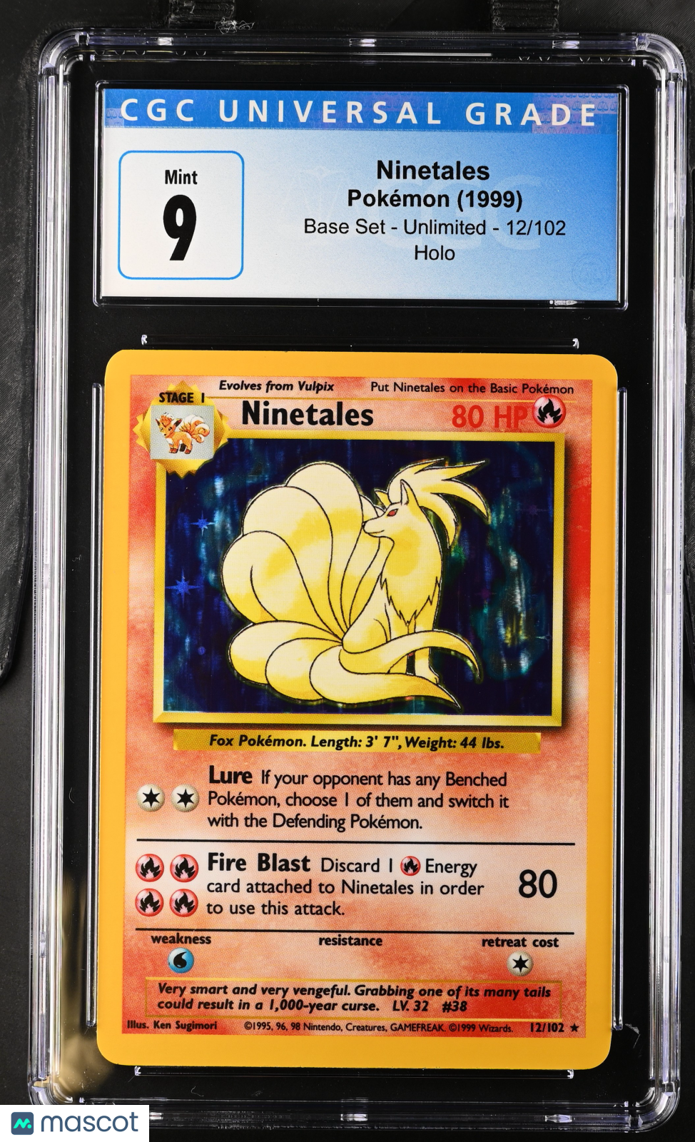 1999 Base Set Ninetales CGC 9