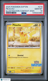2025 Pokemon Svp En-Sv Black Star Promo Pikachu Illustration Contest 2024 PSA 10