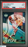 2021 Panini Court Kings Aurora Jalen Green Aurora PSA 9