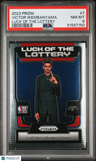 2023 Panini Prizm Luck Of The Lottery Victor Wembanyama PSA 8