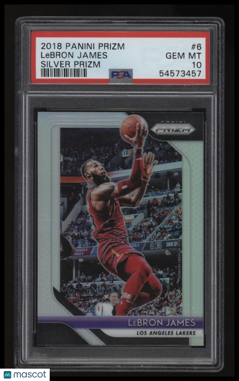 2018 Panini Prizm Lebron James Silver Prizm PSA 10