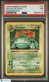 1999 Pokemon Game Venusaur-Holo Shadowless PSA 7