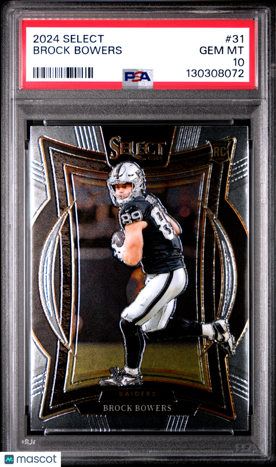 2024 Panini Select Brock Bowers PSA 10