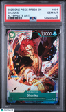 2025 One Piece Prb02-Premium Booster Vol.2 Shanks Alternate Art PSA 10