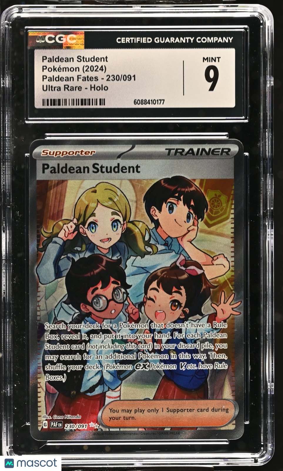 2024 Paldean Fates Paldean Student CGC 9