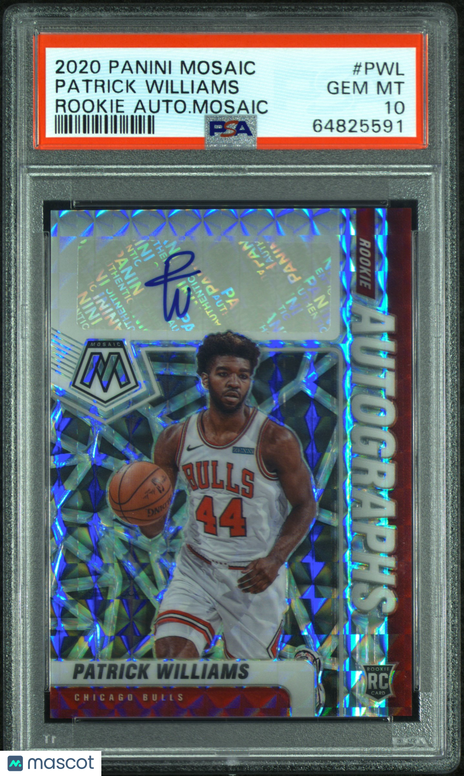 2020 Panini Mosaic Rookie Auto Mosaic Patrick Williams PSA 10