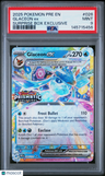 2025 Pokemon Pre En-Prismatic Evolutions Glaceon Ex Surprise Box Exclusive PSA 9