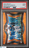 2024 Panini Select Aidan Hutchinson Neon Orange Pulsar PSA 9