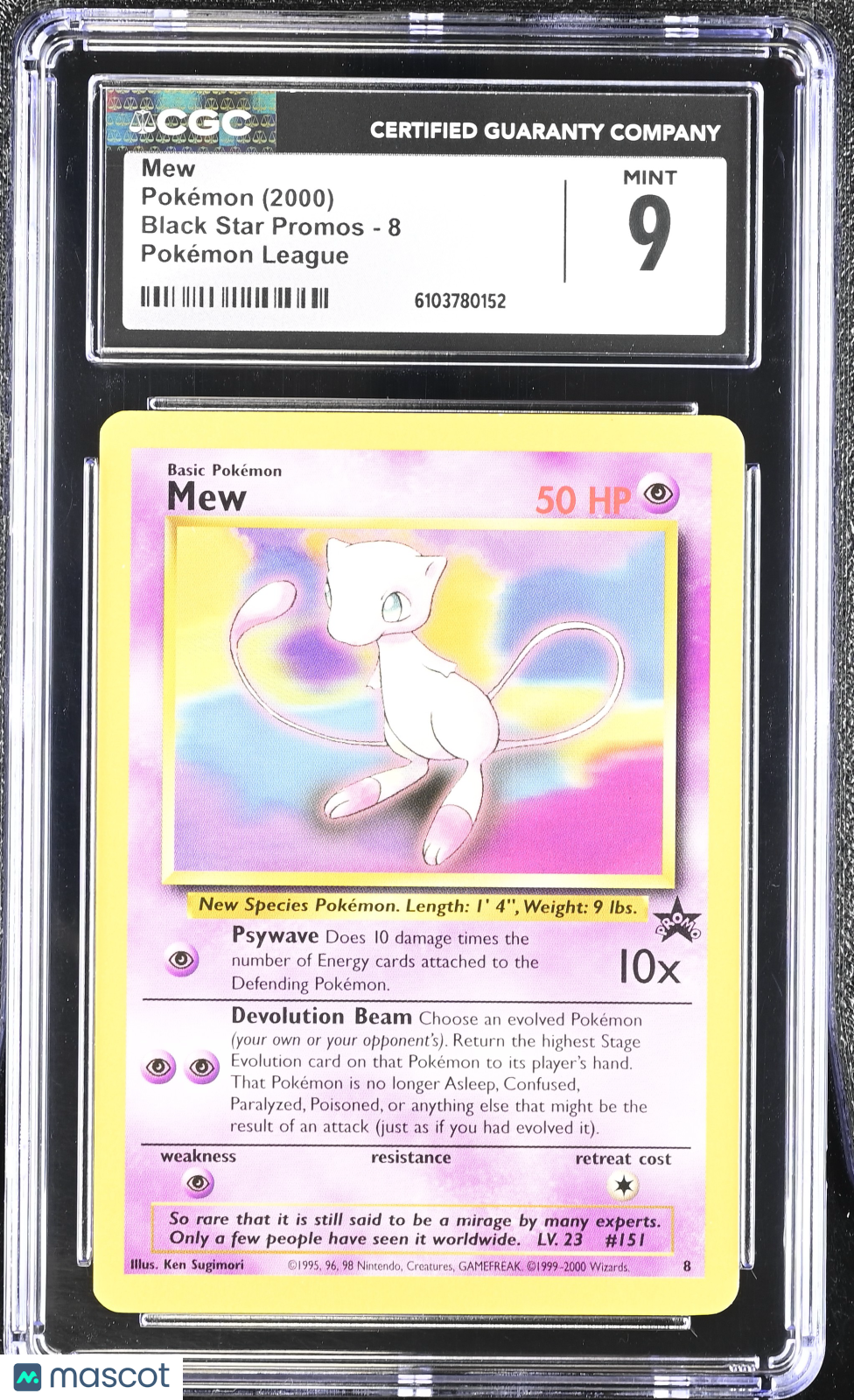 2000 Black Star Promos Mew CGC 9