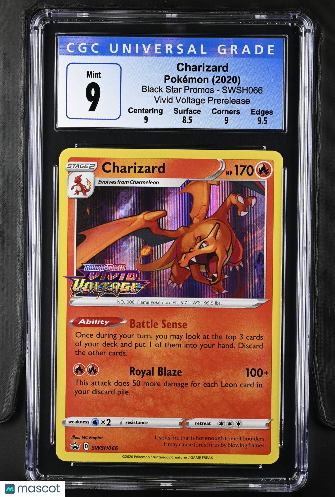 2020 Black Star Promos Charizard CGC 9