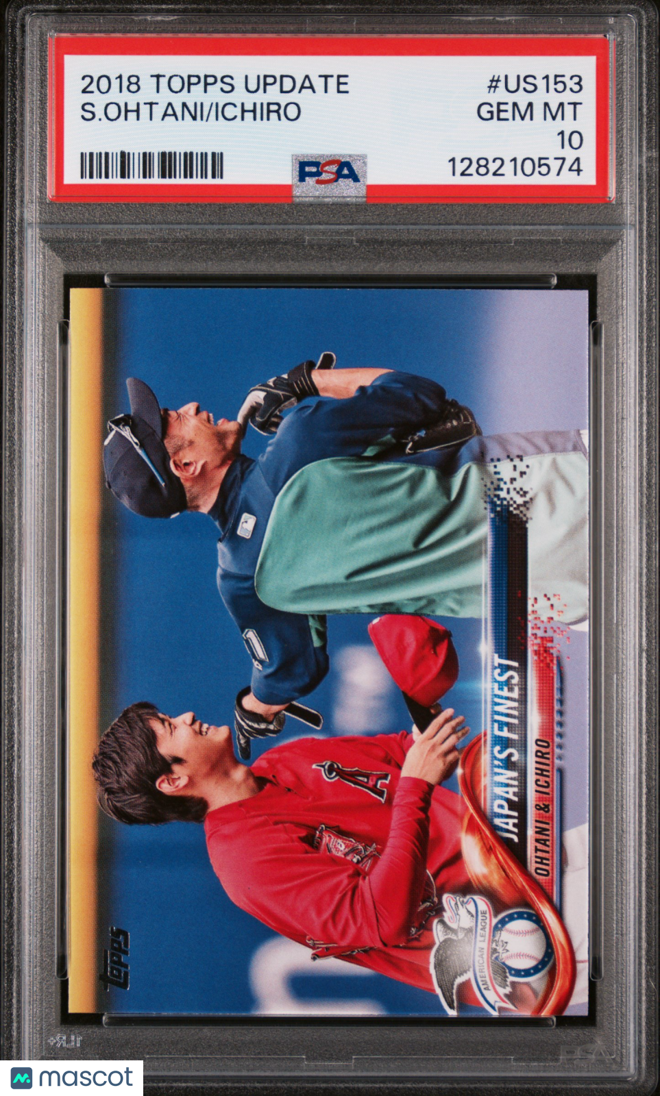 2018 Topps Update S.Ohtani/Ichiro PSA 10