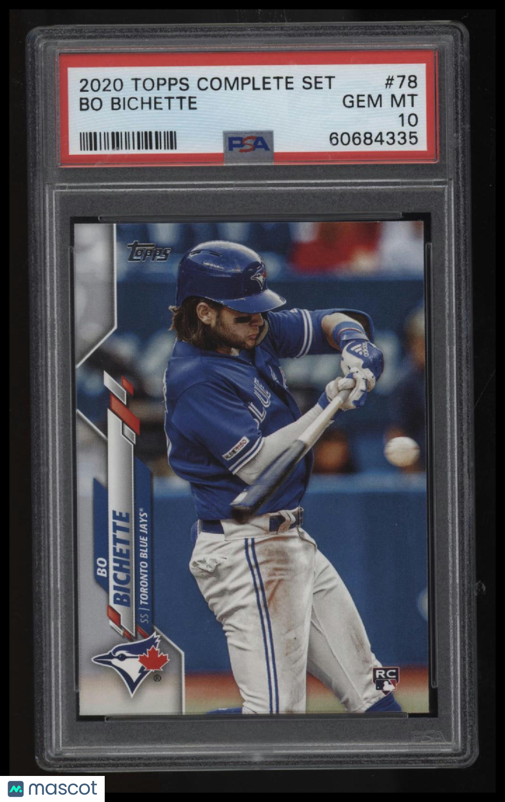 2020 Topps Complete Set Bo Bichette PSA 10