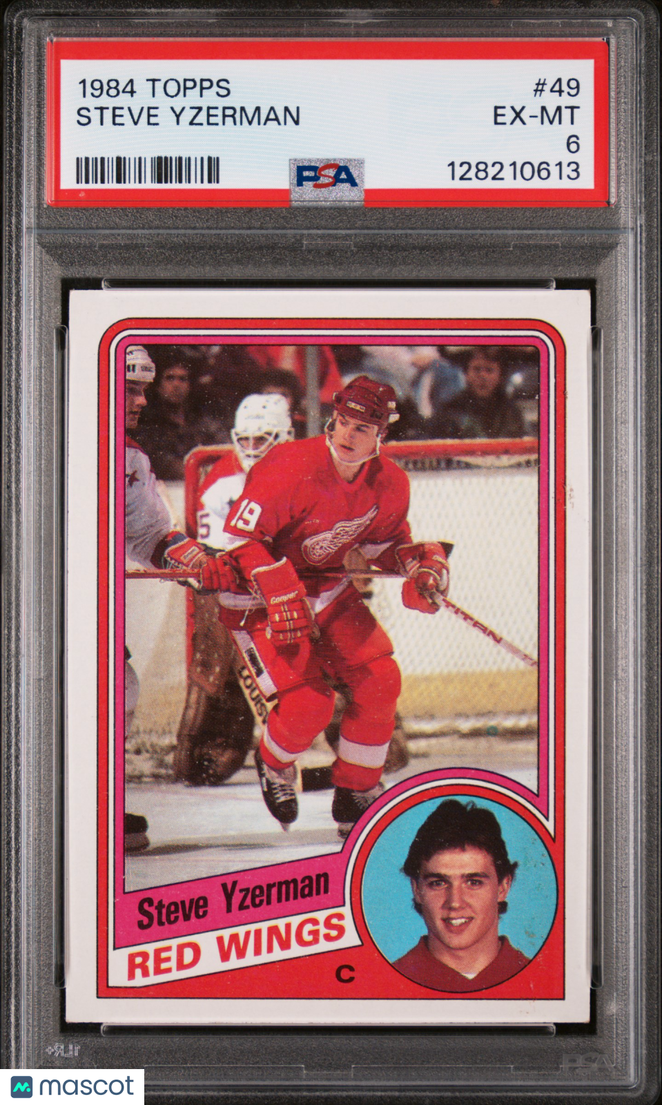 1984 Topps Steve Yzerman PSA 6