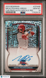 2023 Bowman Chrome Prospect Autographs Nikau Pouaka-Grego Speckle Ref PSA 10