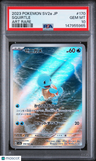 2023 Pokemon Japanese Sv2a-Pokemon 151 Squirtle Art Rare PSA 10