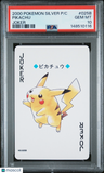 2000 Pokemon Silver Version Playing Cards Pikachu Joker PSA 10