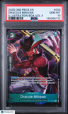 2025 One Piece Promos Dracule Mihawk Illustration Box Vol.4 PSA 10