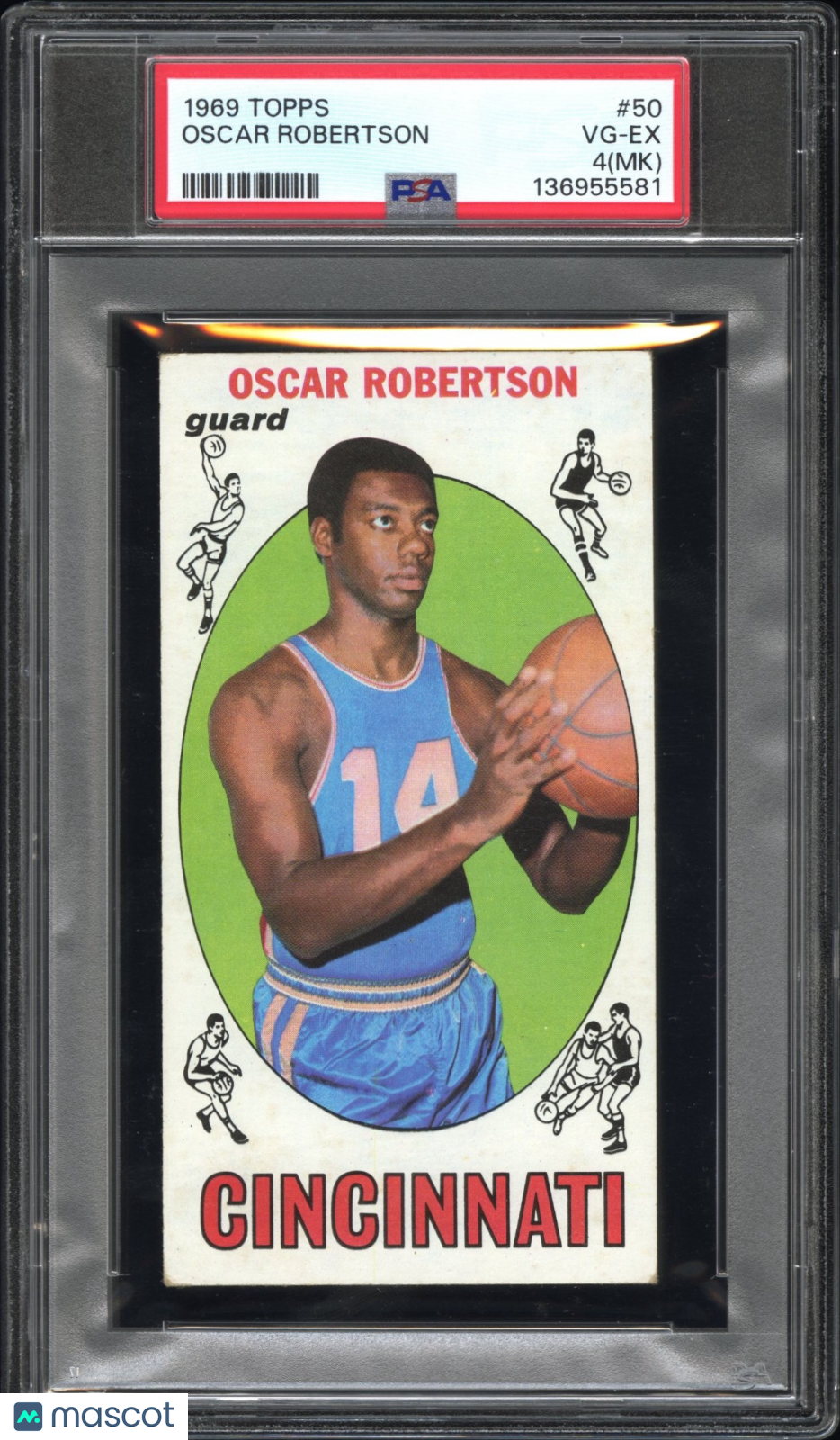 1969 Topps Oscar Robertson PSA 4
