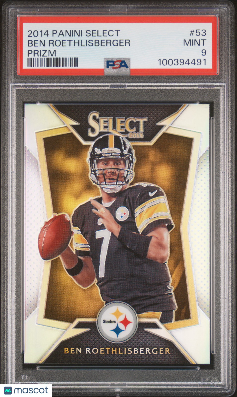 2014 Panini Select Ben Roethlisberger Prizm PSA 9