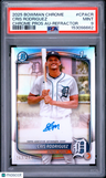 2025 Bowman Chrome Prospect Autographs Cris Rodriguez Refractor PSA 9