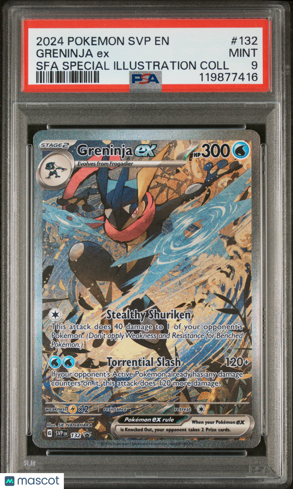 2024 Pokemon Sv Black Star Promo Greninja Ex Special Illustration Coll PSA 9