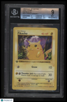 1999 Pokemon Base 1st Edition Pikachu (Red cheeks) ERR C/Thick Stamp BGS 9.0