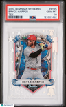 2024 Bowman Sterling Sterling Tek Bryce Harper Tek PSA 10