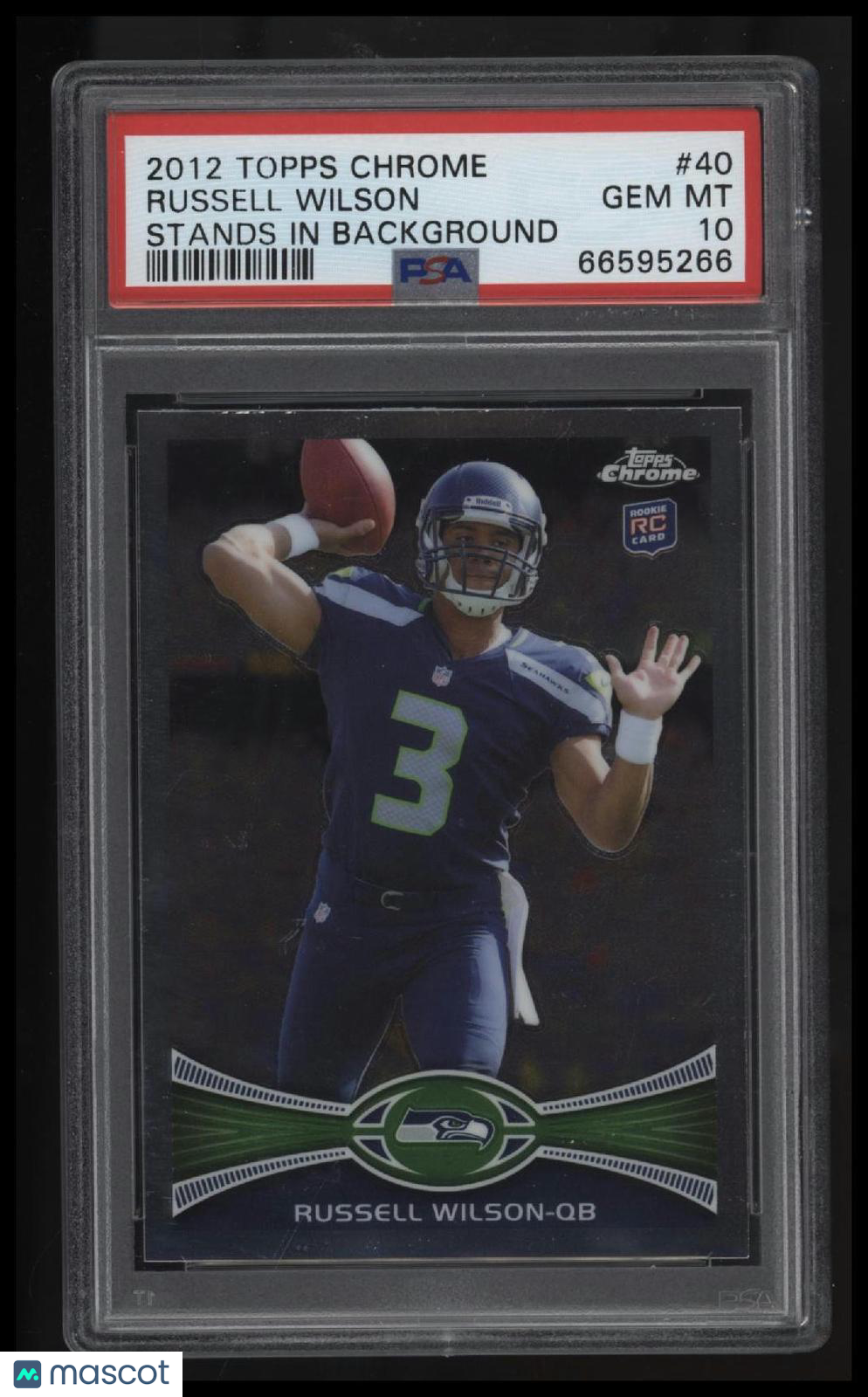 2012 Topps Chrome Russell Wilson PSA 10