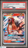 2017 Pokemon Sun & Moon Shining Legends Entei Gx Shining Legends PSA 7
