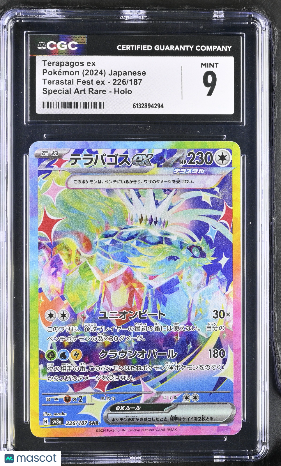 2024 Terastal Fest ex Terapagos ex CGC 9