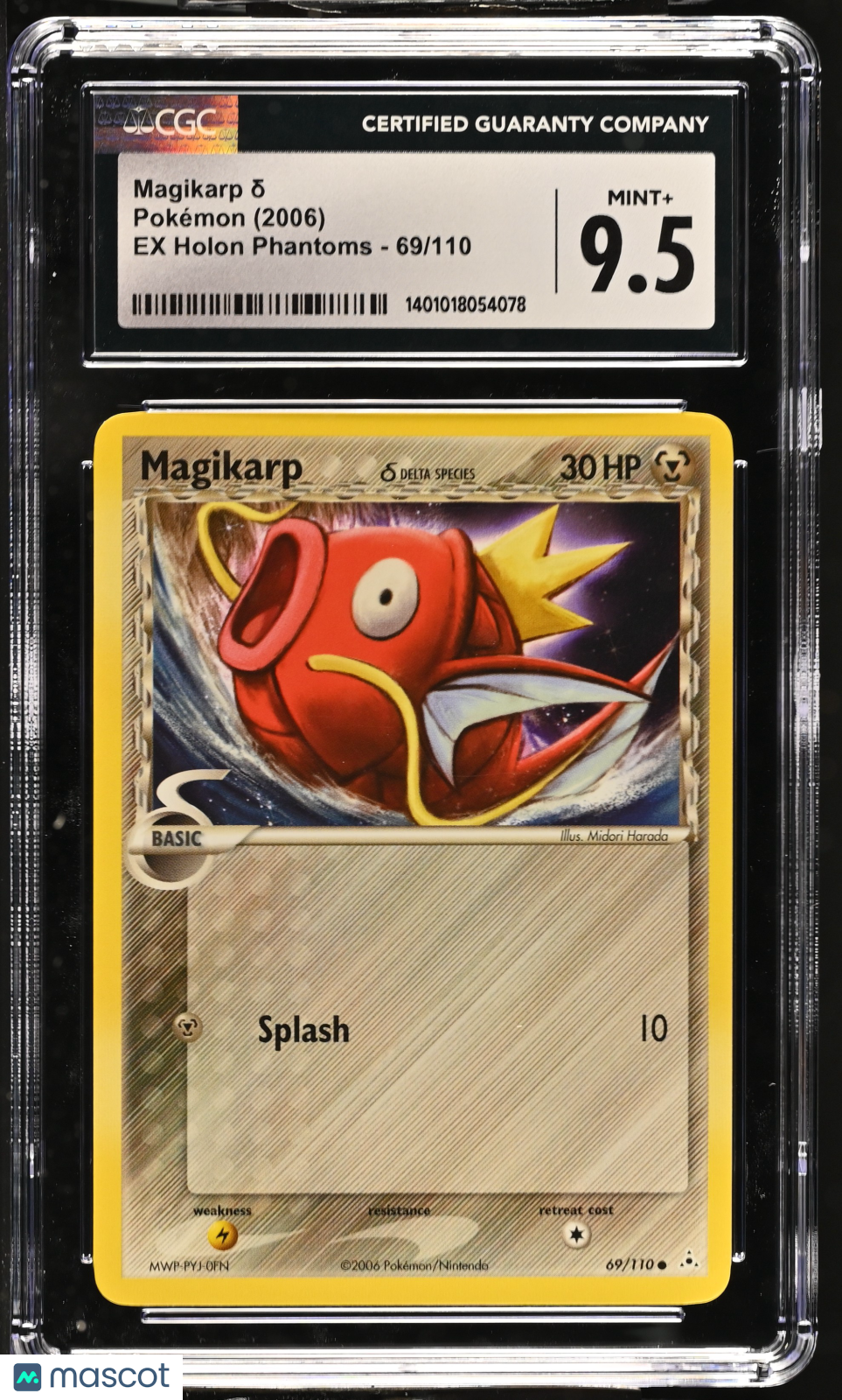 2006 EX Holon Phantoms Magikarp δ CGC 9.5