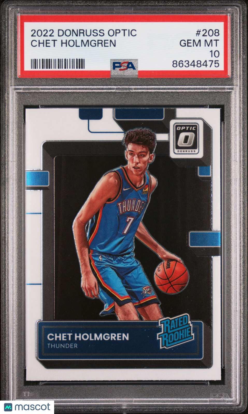 2022 Panini Donruss Optic Chet Holmgren PSA 10