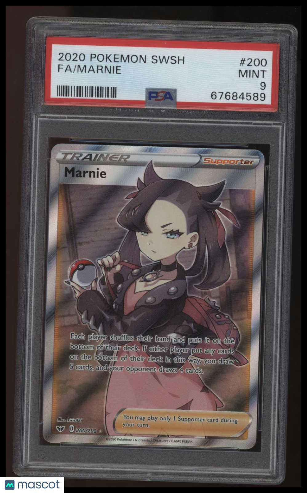 2020 Pokemon Sword & Shield Fa/Marnie PSA 9