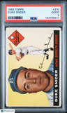 1955 Topps Duke Snider PSA 2