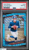 2025 Panini Prizm Jaxson Dart Blue Wave PSA 10