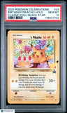 2021 Pokemon Celebrations Classic Collection Birthday Pikachu Black Star PSA 10