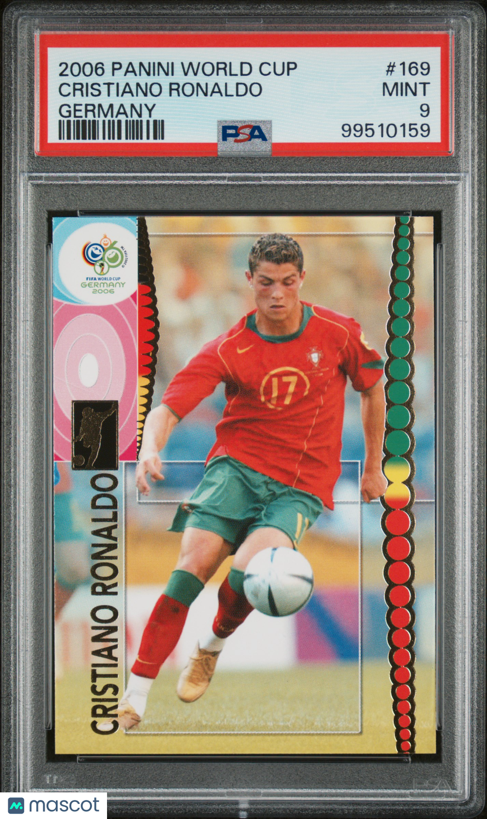 2006 Panini World Cup Germany Cristiano Ronaldo Germany PSA 9