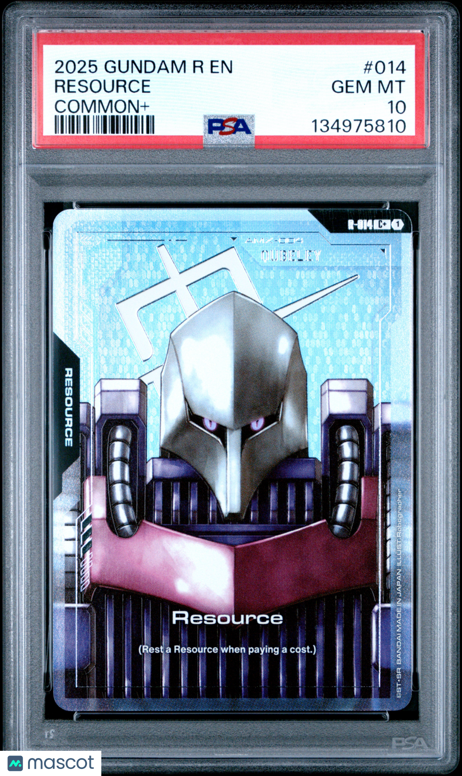 2025 Gundam Resource Resource Common+ PSA 10