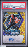 2023 Panini Mosaic Fast Break Autographs Maxwell Lewis Gold PSA 10