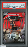 2025 Topps Chrome Youthquake Ace Bailey Youthquake-Red Refractor PSA 8