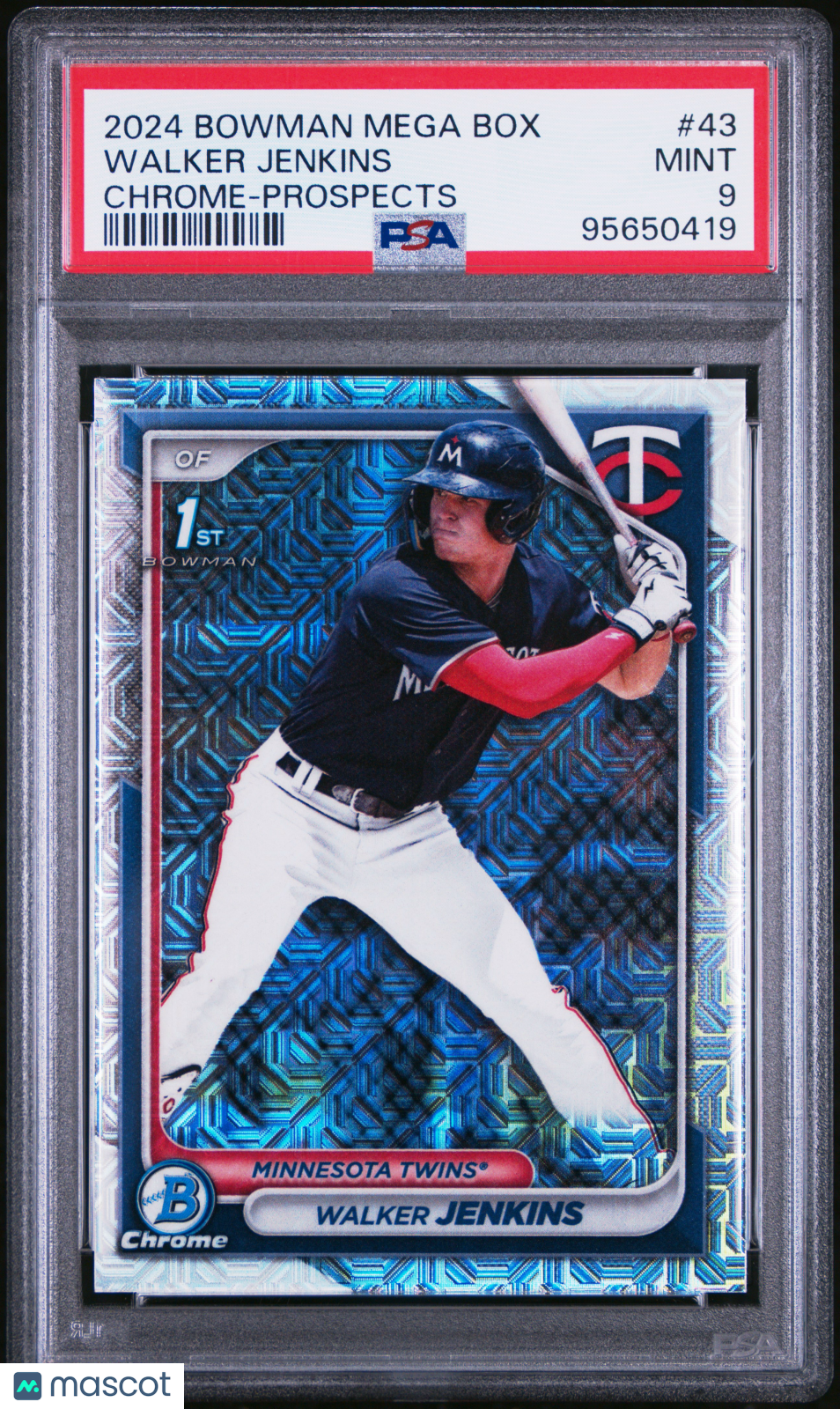 2024 Bowman Mega Box Chrome Prospects Walker Jenkins PSA 9