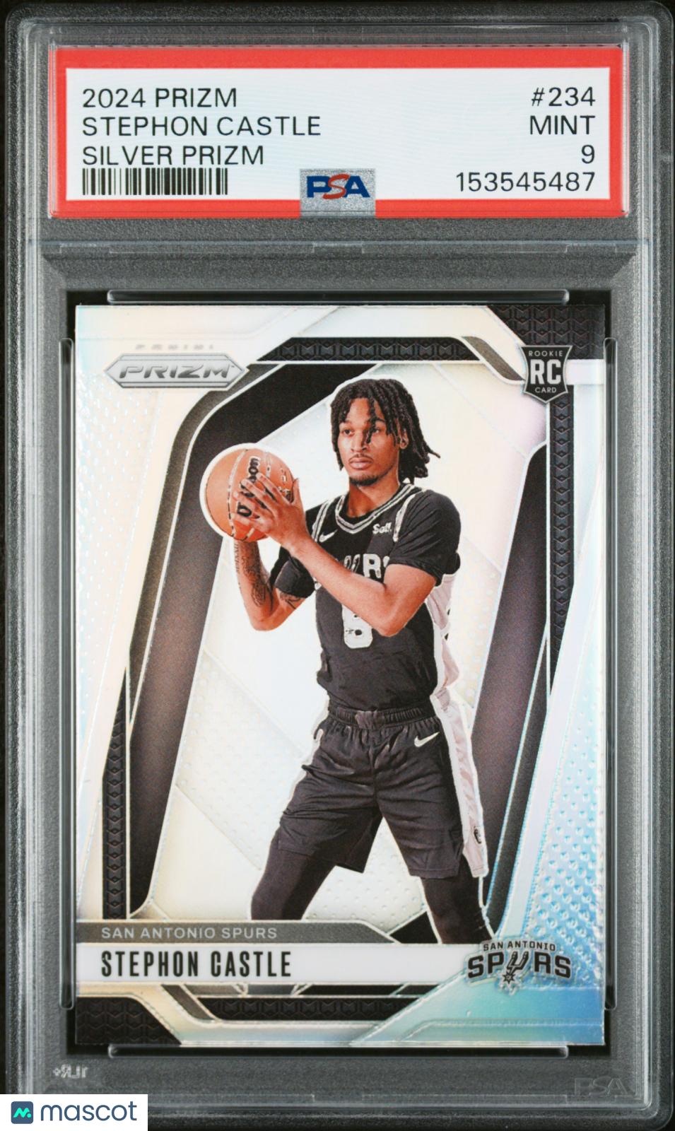 2024 Panini Prizm Stephon Castle Silver Prizm PSA 9