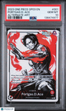 2023 One Piece Op03-Pillars Of Strength Portgas D. Ace Alternate Art PSA 10