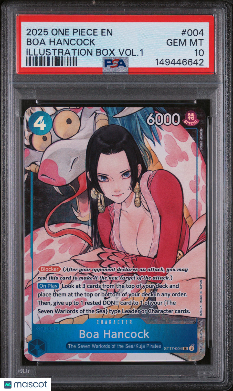 2025 One Piece Promos Boa Hancock Illustration Box Vol.1 PSA 10